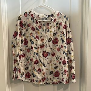 Old Navy floral tunic shirt